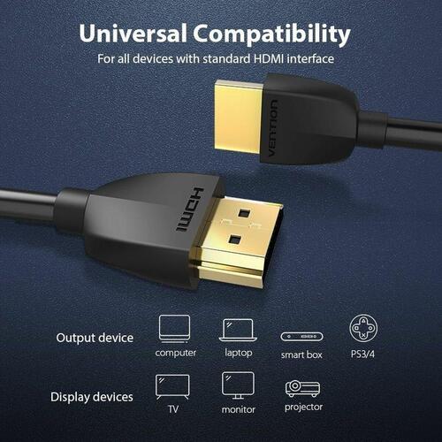 HDMI-kabel Vention AAIBI 3 m Sort