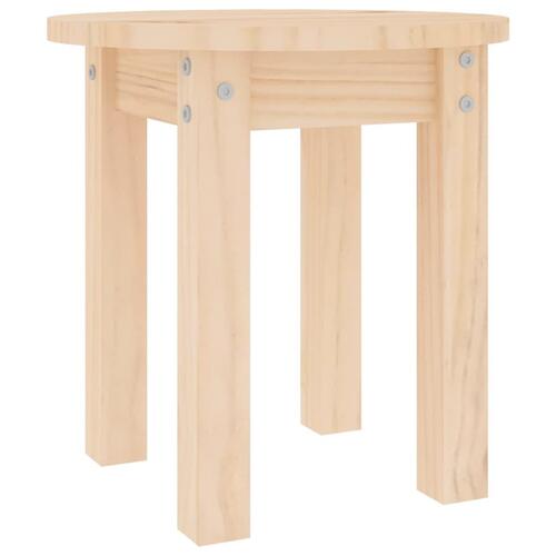 Sofabord Ø 35x35 cm massivt fyrretræ