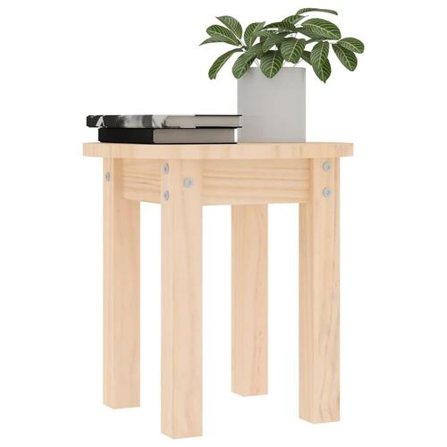 Sofabord Ø 35x35 cm massivt fyrretræ