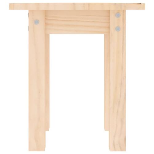 Sofabord Ø 35x35 cm massivt fyrretræ