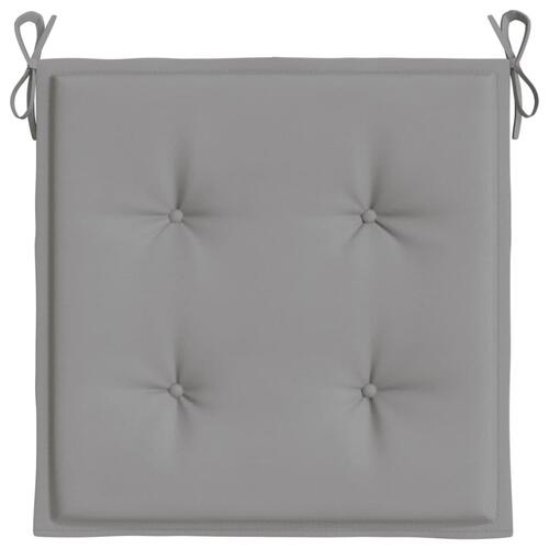 Hynder til havestol 6 stk. 40x40x3 cm oxfordstof grå