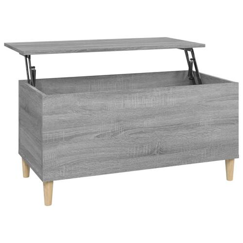Sofabord 90x44,5x45 cm konstrueret træ sonoma-eg grå