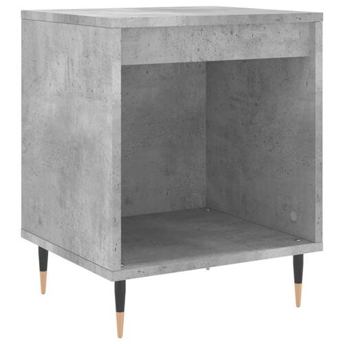 Sengebord 40x35x50 cm konstrueret træ betongrå