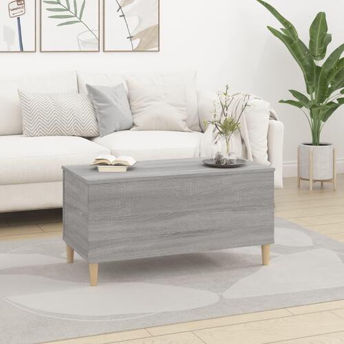 Sofabord 90x44,5x45 cm konstrueret træ sonoma-eg grå