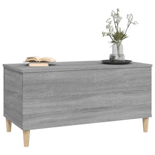 Sofabord 90x44,5x45 cm konstrueret træ sonoma-eg grå
