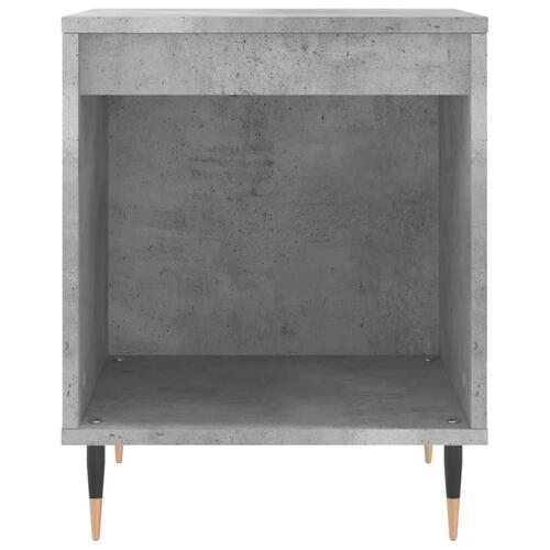 Sengebord 40x35x50 cm konstrueret træ betongrå