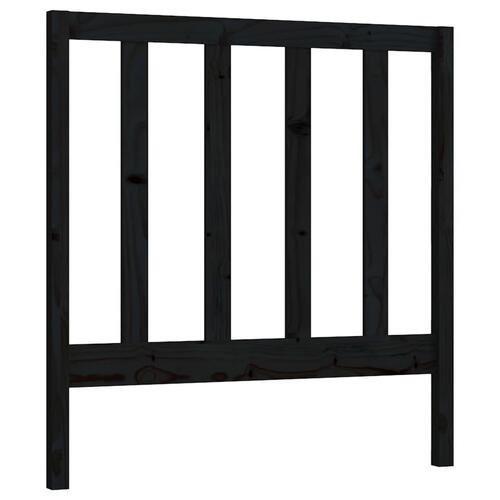 Daybed med udtræk 2x(90x190) cm massivt fyrretræ sort