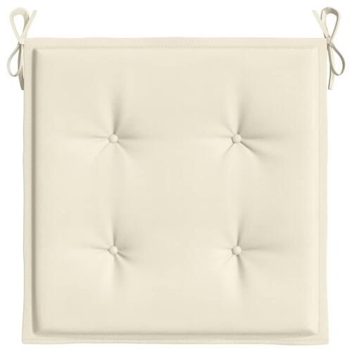 Hynder til havestol 6 stk. 40x40x3 cm oxfordstof cremefarvet