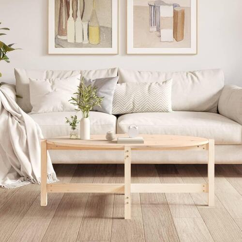 Sofabord 118x63x45 cm massivt fyrretræ