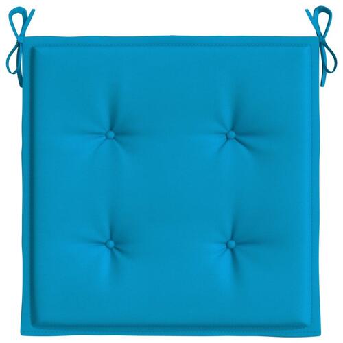Hynder til havestol 6 stk. 40x40x3 cm oxfordstof blå