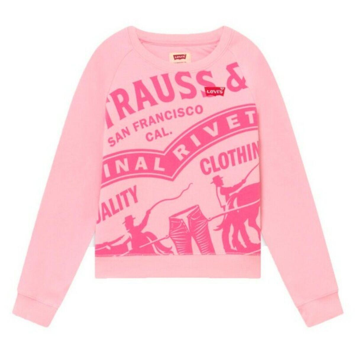 Sweatshirt til Børn Levi's HIGH RISE RAGLAN 5 år