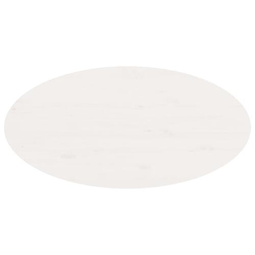 Sofabord 80x40x35 cm massivt fyrretræ hvid