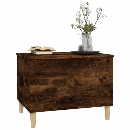 Sofabord 60x44,5x45 cm konstrueret træ røget egetræsfarve