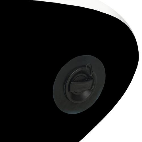 Oppusteligt paddleboardsæt 305x76x15 cm sort