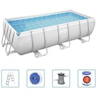 Bestway Power Steel swimmingpool rektangulær 404x201x100 cm