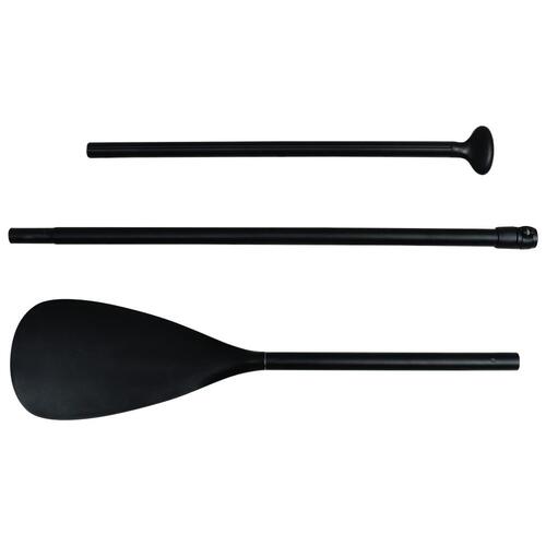 Oppusteligt paddleboardsæt 305x76x15 cm sort