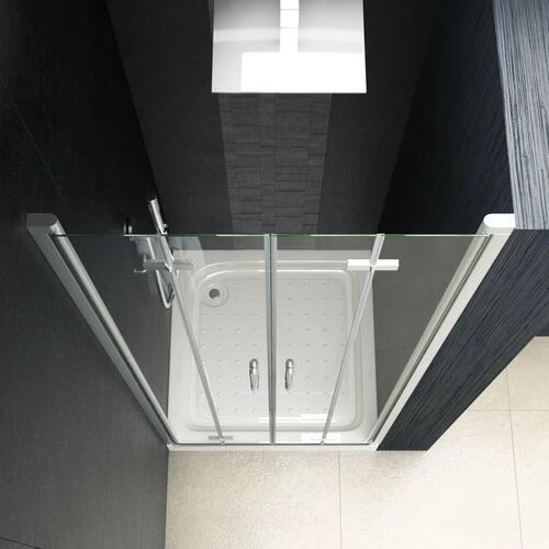Foldbare brusedøre klar ESG 80 x 185 cm
