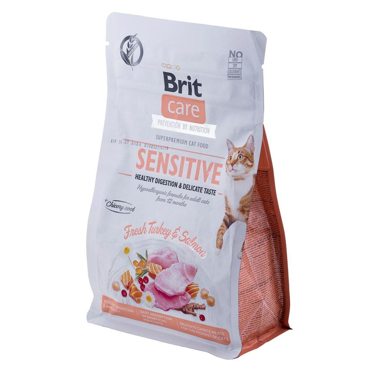 Kattemad Brit Care Grain-Free Sensitive Voksen Laksefarvet Kalkun 400 g