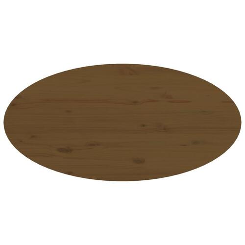 Sofabord 80x40x35 cm massivt fyrretræ gyldenbrun