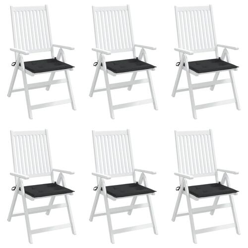 Hynder til havestol 6 stk. 40x40x4 cm oxfordstof sort
