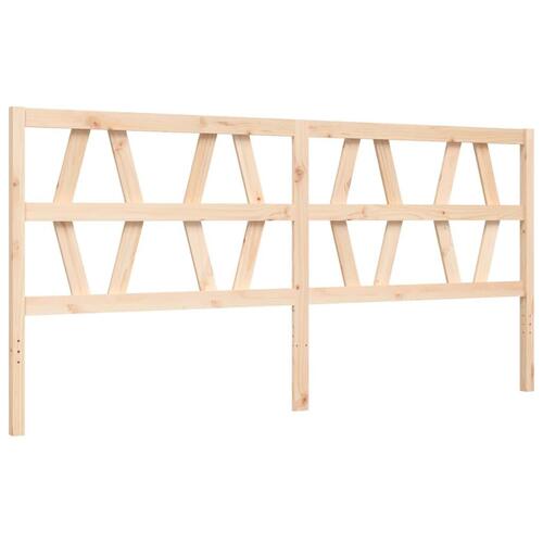 Sengeramme uden madras 200x200 cm massivt fyrretræ
