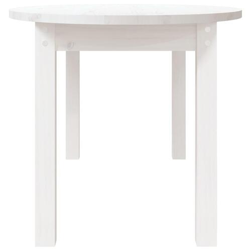 Sofabord 110x55x45 cm massivt fyrretræ hvid