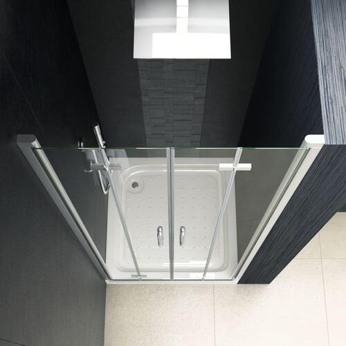 Foldbare brusedøre klar ESG 90 x 185 cm