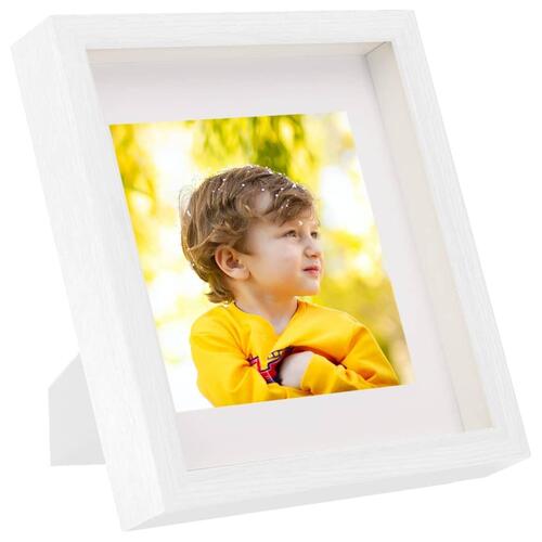 3D-billedrammer 3 stk. 23x23 cm til 13x13 cm billede hvid