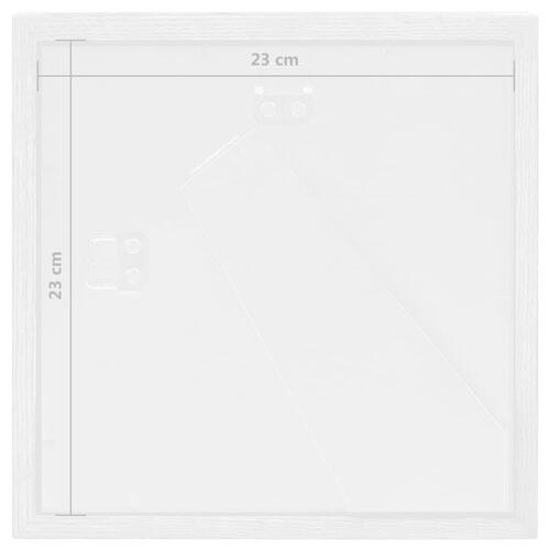 3D-billedrammer 3 stk. 23x23 cm til 13x13 cm billede hvid
