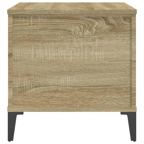 Sofabord 60x44,5x45 cm konstrueret træ sonoma-eg