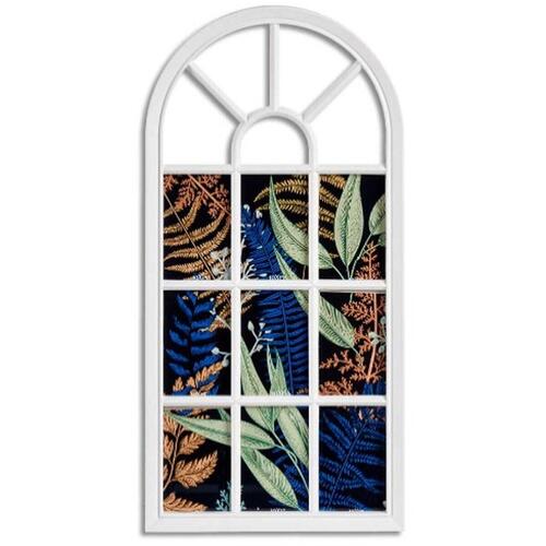 Væg billedramme Vindue Hvid Glas Plastik 34,5 x 2,5 x 69,5 cm (6 enheder)
