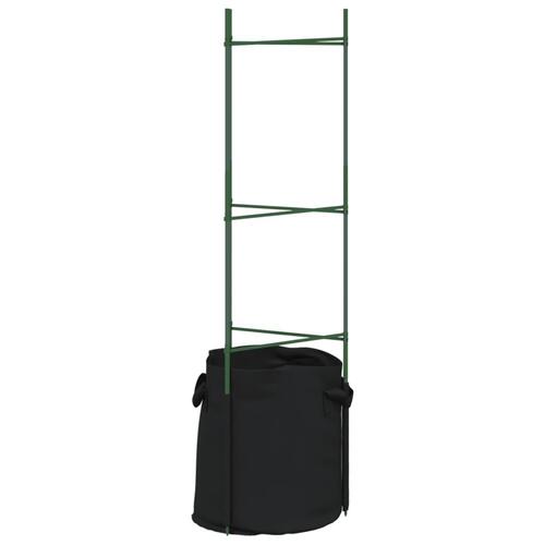 Espalierer med planteposer 4 stk. 116 cm stål og PP