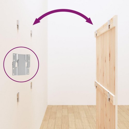 Væghængt sengegavl 108x3x63 cm massivt fyrretræ hvid