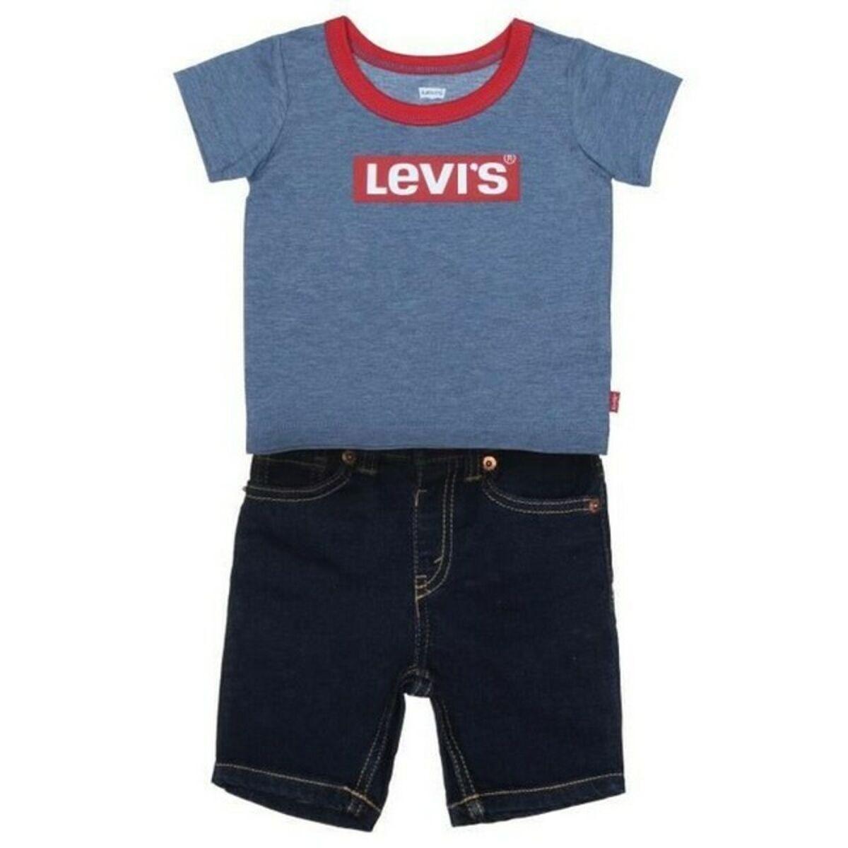 Sportstøj til Baby Levi's STRETCH DENIM SHORT Blå - 36 måneder