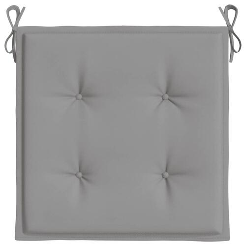 Hynder til havestol 4 stk. 50x50x3 cm oxfordstof grå