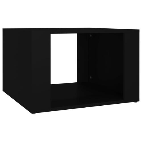 Sengebord 57x55x36 cm konstrueret træ sort