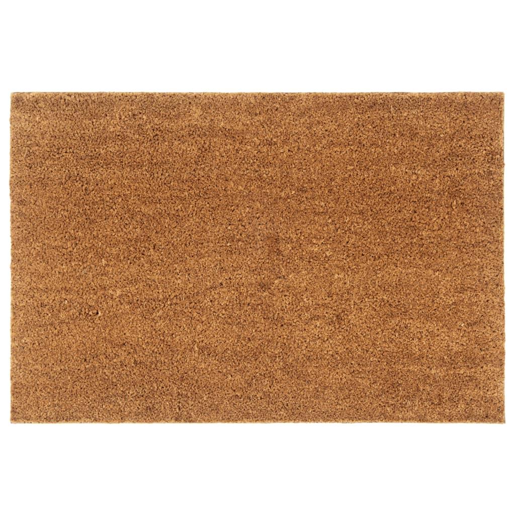 Dørmåtte 60x90 cm tuftet coir naturfarvet billede