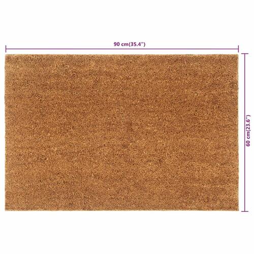 Dørmåtte 60x90 cm tuftet coir naturfarvet