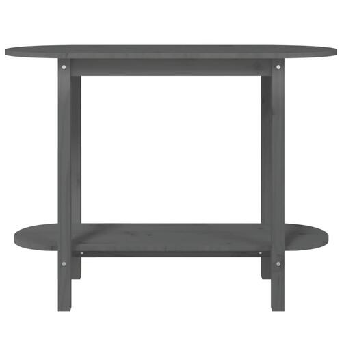 Konsolbord 110x40x80 cm massivt fyrretræ grå