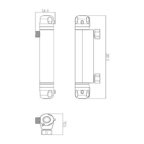 Bimando-hane Rousseau Volga 2 Bruser Kobber 15 cm