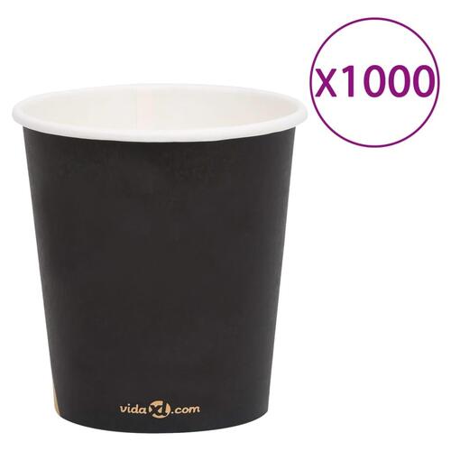 Papkrus 1000 stk. 200 ml sort