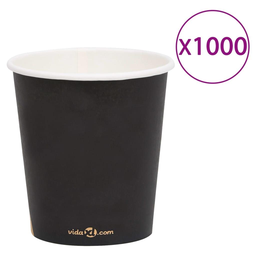Papkrus 1000 stk. 200 ml sort