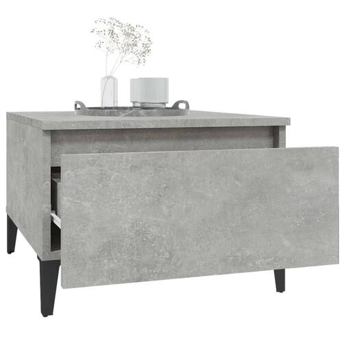 Sidebord 50x46x35 cm konstrueret træ betongrå