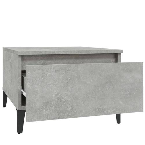 Sidebord 50x46x35 cm konstrueret træ betongrå