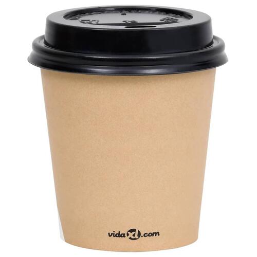 Papkrus med låg 1000 stk. 200 ml brun