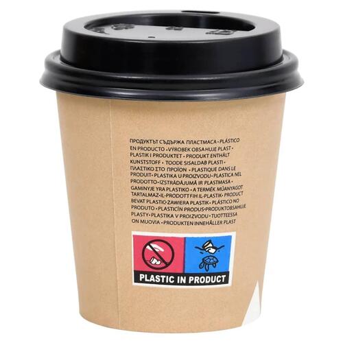 Papkrus med låg 1000 stk. 200 ml brun