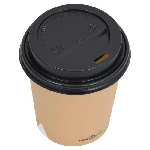 Papkrus med låg 1000 stk. 200 ml brun