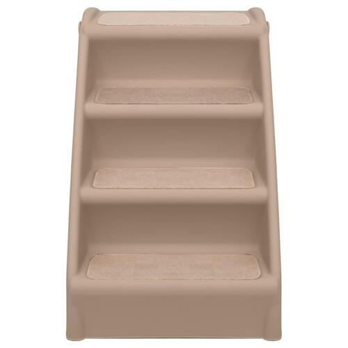 Foldbar hundetrappe 62x40x49,5 cm brun