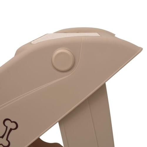 Foldbar hundetrappe 62x40x49,5 cm brun