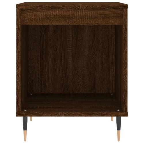 Sengeborde 2 stk. 40x35x50 cm brun egetræsfarve